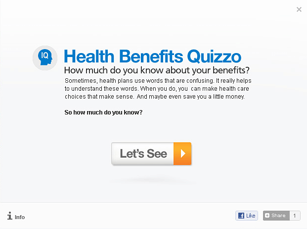 Health Benefits Quizzo 1