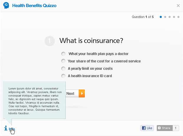 Health Benefits Quizzo 2